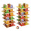 Wooden Stacking Tower Game with Fruit Picture for Kids 3