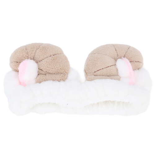 (White) Croissant Hauband weich elastisch Damen Weiß 2