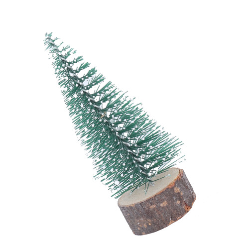 10 Mini Alberi Pino Artigianali con Base 2