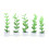 5pcs Miniature Artificial Succulent Dollhouse Plants 1