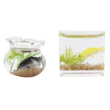 2x 1:12 Schaal Miniatuur Visbakken Poppenhuis
