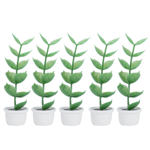 5pcs Miniature Artificial Succulent Dollhouse Plants 1