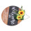 Willkommens-Türschild mit Sonnenblumenkranz 3