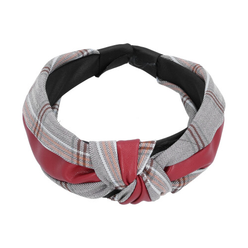 (Wine Red) Retro Waschlappen mit Schleife, Schwarz 1