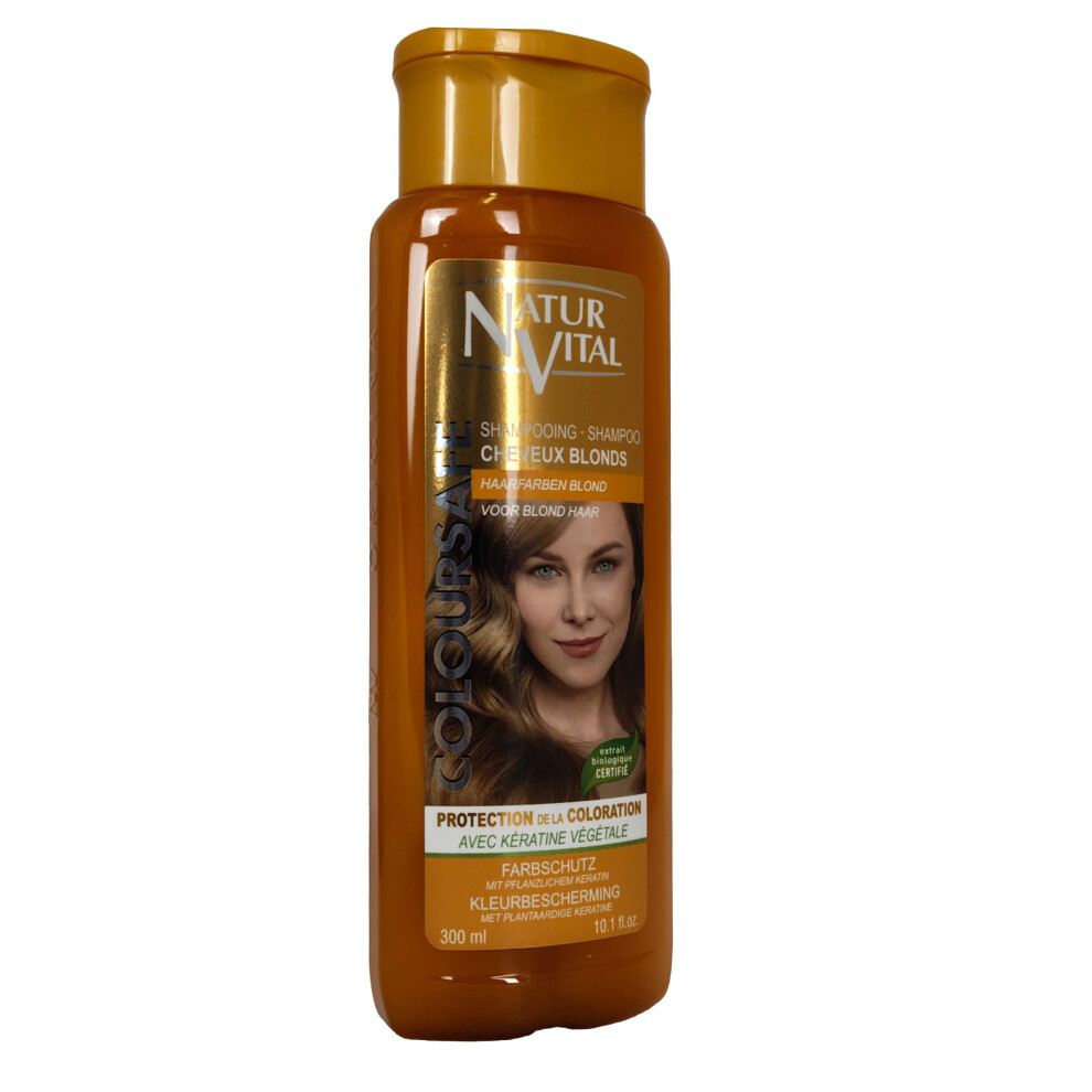 Natur Vital Coloursafe Shampoo Colour Protect 300Ml Blonde Hair - Image 3