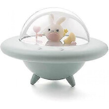 2024 Led Night Light for Kids Night Lights Cute Spaceship Bunny Yellow Baby Night Light Remote Touch