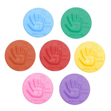 DIY Baby Hand Foot Inkpad 7 Color Soft Clay Foam Kids Antistress Toys