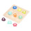 (Shape) Holzsteckpuzzle Kleinkind Lernspielzeug mit Griff Form 3