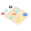 (Shape) Holzsteckpuzzle Kleinkind Lernspielzeug mit Griff Form 2