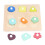 (Shape) Holzsteckpuzzle Kleinkind Lernspielzeug mit Griff Form 4