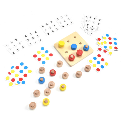 Houten schroef kleur match spel 1