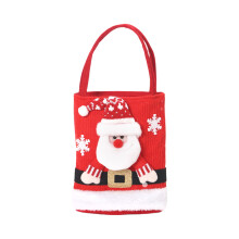 Christmas Felt Gift Pouches Santa Snowman Storage Bags-elder