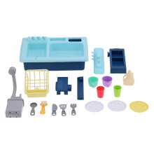 (Blue) Electric Dishwasher Pretend Play Toy Kids Pink