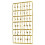 (Gold) Set lettere numeri casa delle bambole scala 1/12 2