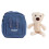 (Blue) Kinder-Schultertasche Canvas Alltagsblau 1