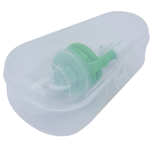 (Green/S) Silicone Baby Pacifier Feeder Teether Green/S
