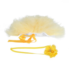 (Yellow) Neugeborene Foto-Outfit Rock Kopfschmuck Hellblau