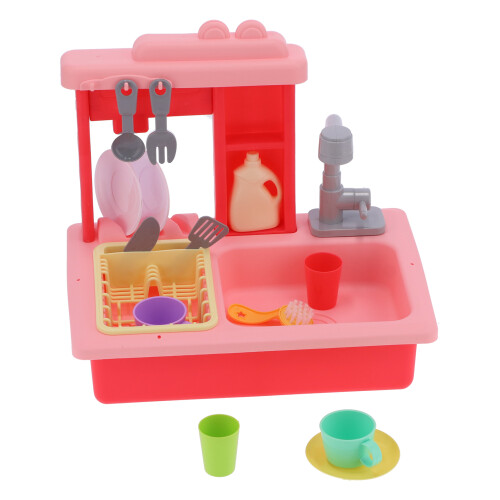 (Pink) Lavastoviglie Elettrica Gioco per Bambini Rosa 2