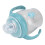 Baby Bottle Robot Cup with Soother Two Handles Blue 2