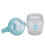 Baby Bottle Robot Cup with Soother Two Handles Blue 5