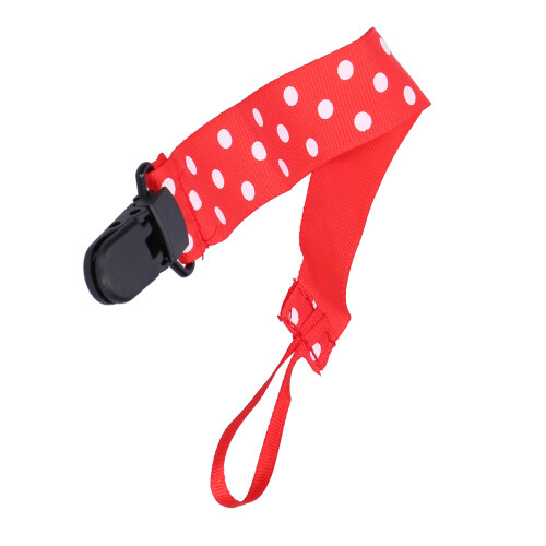 (Red / Dot) Sicherer Schnullerklemmer für Babys Rot/Punkte 2