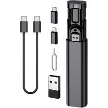 Multi USB Charging Adapter Cable Kit, USB C to Ligh-ting Adapter Box, Conversion Set USB A Type C Lightn-ing Micro Adapter Kit,60W Charging and Data T