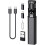 Multi USB Charging Adapter Cable Kit, USB C to Ligh-ting Adapter Box, Conversion Set USB A Type C Lightn-ing Micro Adapter Kit,60W Charging and Data T 1