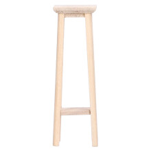 (High Stool) 1:12 Wooden Bonsai Stool Miniature Furniture
