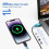 Multi USB Charging Adapter Cable Kit, USB C to Ligh-ting Adapter Box, Conversion Set USB A Type C Lightn-ing Micro Adapter Kit,60W Charging and Data T 5