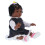 Bambola realistica pelle nera 55cm regalo bimba 3