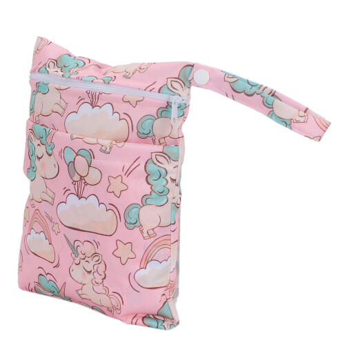 (#1) Double Zipper Wet/Dry Diaper Bag Portable 1