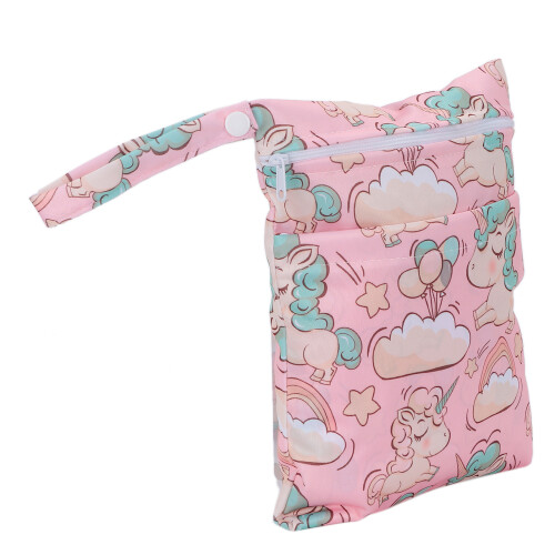 (#1) Double Zipper Wet/Dry Diaper Bag Portable 2
