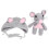 (Light Grey) Baby gebreid muis kostuum lichtgrijs 3