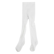 (White) Baby Strumpfhose Baumwolle weich atmungsaktiv warm rutschfest (Weiß)