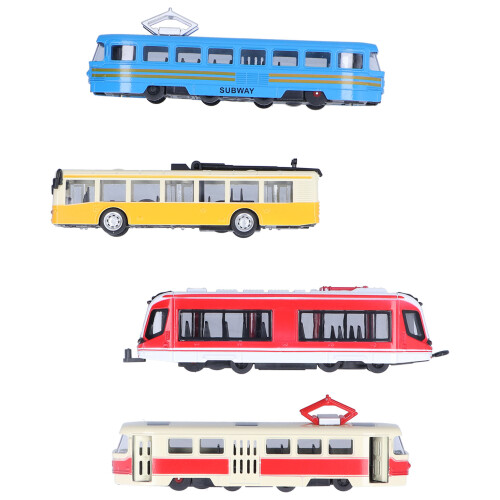 (A Group) HighSpeed Railway Bus PullBack Vehicle Toy for Children