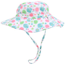 (Blue Flower M) Verstellbarer Strandhut Eimerhut Kinder Outdoor blau Blume S