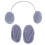 (Gray) Baby Wool Earphone Photography Props 3