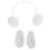 (White) Baby Wool Earphone Photography Props 3