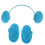 (Blue) Baby Wool Earphone Photography Props 3
