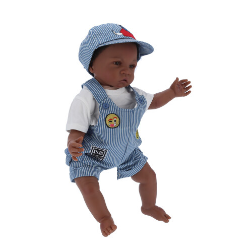 60cm Schwarze Haut Reborn-Junge Puppe Geschenk 1