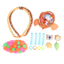 (1#) 3-in-1 Baby-Spielmatte mit Fitnessrahmen und Ballset