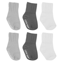 (3 Pairs 3-5 Years Old) NonSlip Cotton Socks Alphabet Decor Baby Toddler 3 Pairs 13 Years