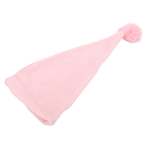(Pink) Langschwanz-Pompon-Babyhut, 0-1 Monat, Hellbraun 1