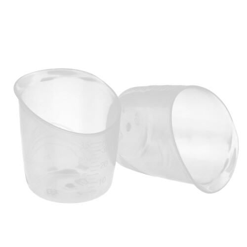 2x Baby Messbecher Transparent mit Skala, geruchlos 2