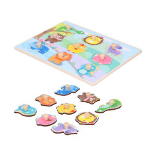 (Animal) Peg Puzzle Spielzeug Holz Kleinkind Lernen Handgreifen Puzzle