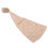 (Light Tan) Langschwanz-Pompon-Babyhut, 0-1 Monat, Hellbraun 2
