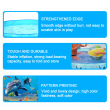 152x25cm Außen-Kinderschwimmbad tragbar faltbar rund