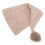 (Light Tan) Langschwanz-Pompon-Babyhut, 0-1 Monat, Hellbraun 5