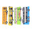 (D) 4Pcs Alloy Bus Toys Set Educational Pull Back Vehicle 5
