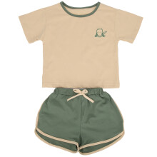 (Green 100CM) Tuta Bambino Maglietta Pantalone Estate 100CM